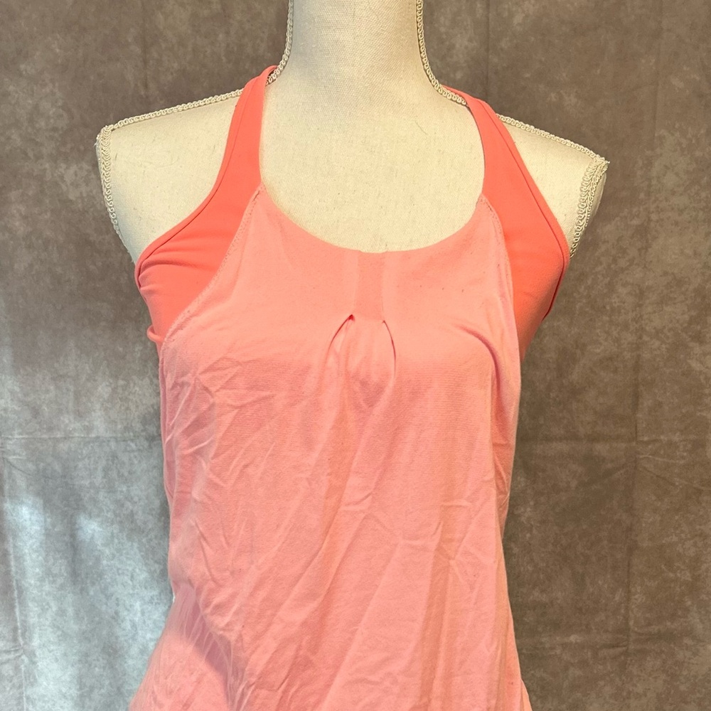 Lululemon Athletica Coral and Pink Tank Top